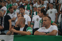 Doping kibiców podczas meczu Legii z Radomiakiem