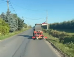 Sąsiedzi nagrali filmik i zawiadomili policję. Pijany traktorzysta szybko ujęty [WIDEO]