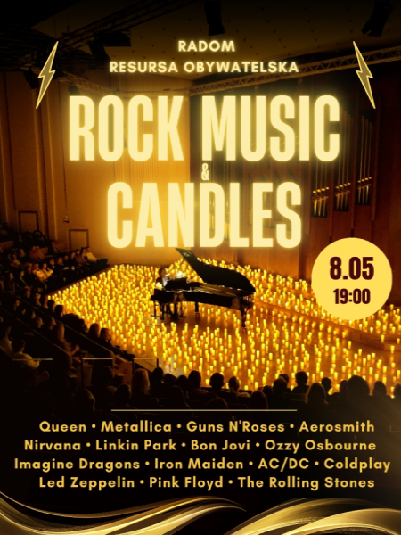 Rock music candes