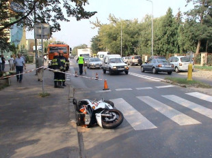 Makabryczny wypadek u zbiegu Struga i Szklanej. 21-letni motocyklista nie żyje