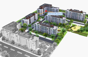 Położenie mieszkania zaznaczono na czerwono 