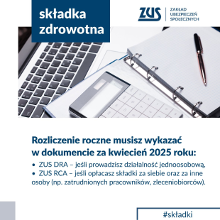 Czas na roczne rozliczenie składki zdrowotnej