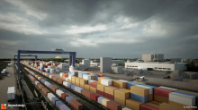Intermodalny  terminal kontenerowy przy ul. Energetyków - wizualizacja