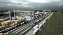 Intermodalny  terminal kontenerowy przy ul. Energetyków - wizualizacja