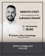 Minuta ciszy dla posła Litewki na Placu Corazziego w Radomiu