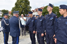 Święto Policji w Radomiu. Były kwiaty, odznaczenia i awanse