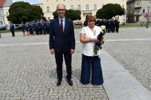 Święto Policji w Radomiu. Były kwiaty, odznaczenia i awanse