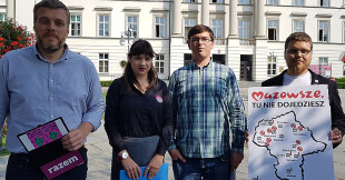 Adrian Zandberg, podczas jednej z poprzednich wizyt w Radomiu