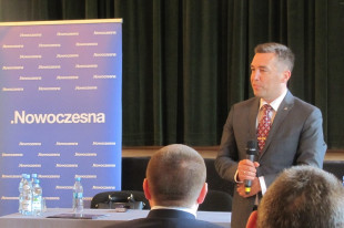 Zbigniew Gryglas w Kozienicach. Foto: Nowoczesna - Radom