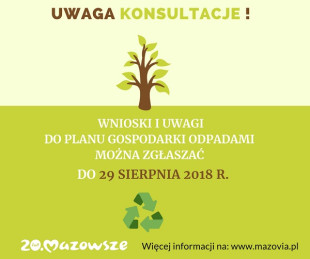 Trwają konsultacje mazowieckiego planu gospodarki odpadami