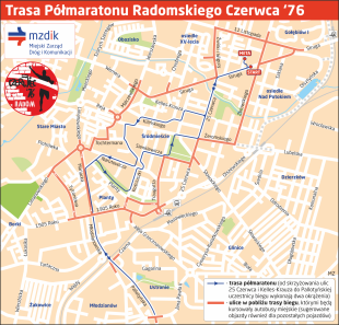Objazdy i utrudnienia podczas półmaratonu [MAPKA]