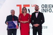 Od lewej: Adam Dziedzic i wiceprezesi IPHZR Edyta Kotlimowska i Michał Rdzanek