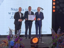 Od lewej: Łukasz Białczak, Rafał Rajkowski, Janusz Trojanowski