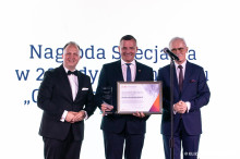 Od lewej: Łukasz Białczak, Rafał Rajkowski, Janusz Trojanowski