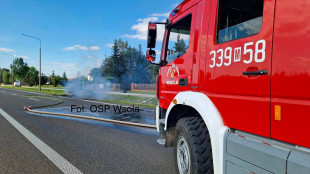 Wypadek we Wsoli. Spłonął samochód