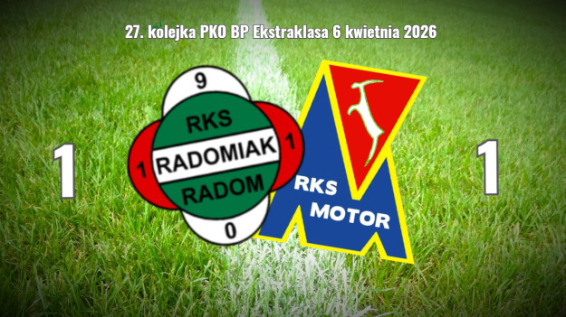 Remis Radomiaka w lany poniedziałek. Świąteczny prezent dla Zielonych od bramkarza Motoru
