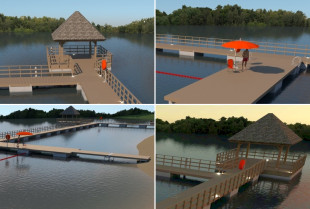 Pływająca altana już wkrótce pojawi się na Jeziorze Iłżeckim [WIZUALIZACJE]