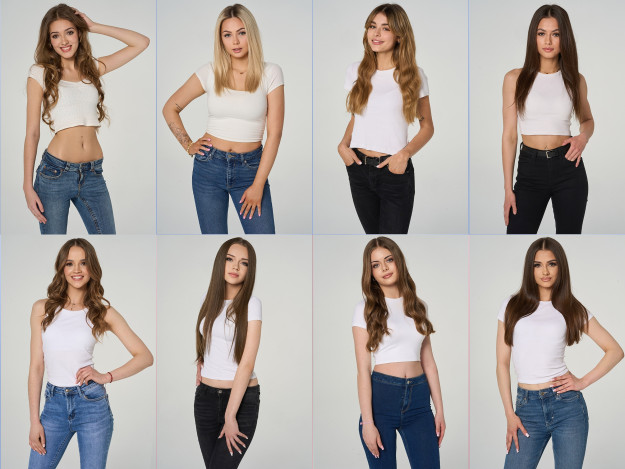 Kolejno: Daria, Maria, Zuzia, Aleksandra, Angelika, Amelia, Maja, Malwina 