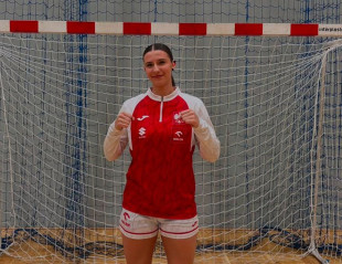 Kamila Bieniek, w barwach reprezentacji Polski juniorek